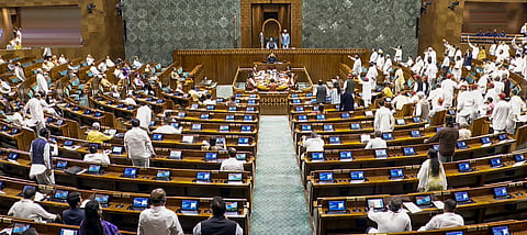 Lok Sabha Speaker Om Birla conducts proceeding in the House during the Monsoon session of Parliament, in New Delhi, on Thursday | PTI