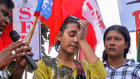 Bora alleged that she and several other women protesters were targeted during the march and accused people associated with the RSS and BJP of being behind the attack