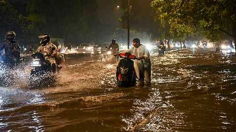 The impact extended across Delhi-NCR, with a traffic jam stretching about 10 km reported on the Delhi-Gurugram Expressway