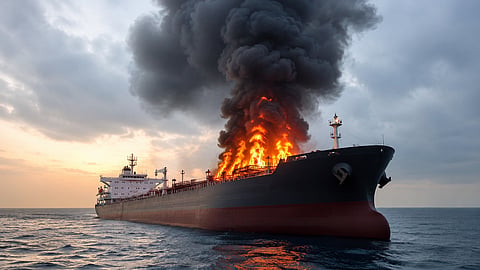 Five Indian crew members rescued after projectile damages tanker transiting Strait of Hormuz | Representational image