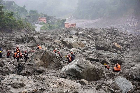 Rescue efforts continue for the second day to evacuate people reportedly trapped inside a tunnel, in Nepal, on Saturday | PTI