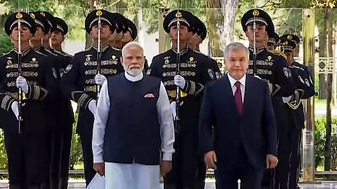 The Prime Minister is on his fourth visit to Uzbekistan and the first leg of a two-nation Central Asian tour that will also take him to Kyrgyzstan for the SCO Summit