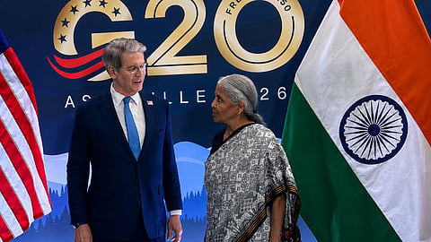 Sitharaman met Bessent on Monday on the sidelines of the G20 Finance Ministers and Central Bank Governors Meeting in Asheville