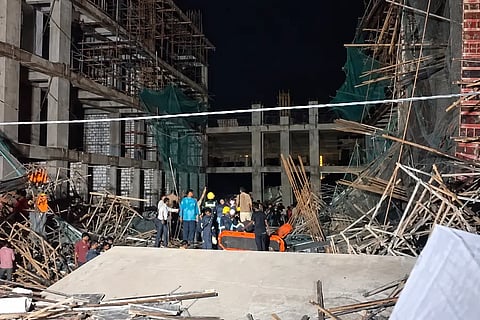 The circumstances leading to the crane collapse were not immediately clear