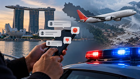 Singapore police have questioned five people aged 29 to 66 over alleged racist and xenophobic online comments linked to the Nepal-Tibet floods | Representational image