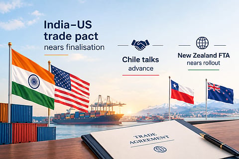 India-US trade pact nearly final; Chile talks progress, New Zealand FTA set to take effect in October | Representational Image