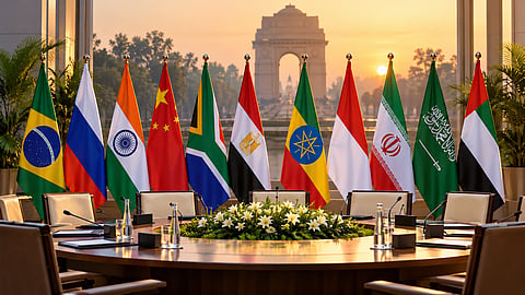 India will host the 18th BRICS Leaders' Summit at Bharat Mandapam, with leaders from the expanded grouping and partner countries expected to attend | Representational image