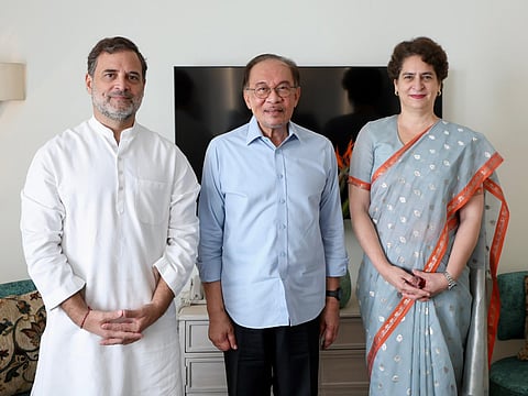 Rahul Gandhi holds breakfast meeting with Malaysian PM Anwar Ibrahim in Delhi | PTI