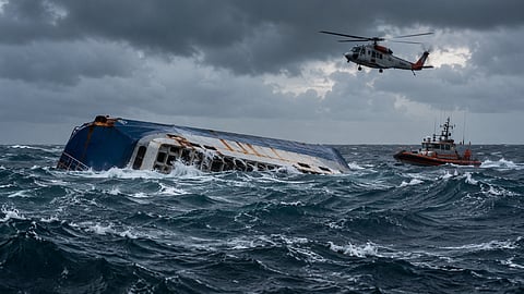 Authorities are racing to locate 129 people still missing after the Virgo Transport 8 overturned in rough Java Sea waters, with 108 passengers rescued so far | Representational image
