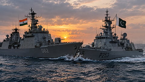 A Pakistani naval ship allegedly approached an Indian warship at high speed before the vessels collided during a routine surveillance mission | Representational image