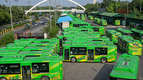 The DTC drivers’ strike entered its second day on Wednesday, bringing a large part of the city’s government bus network to a standstill