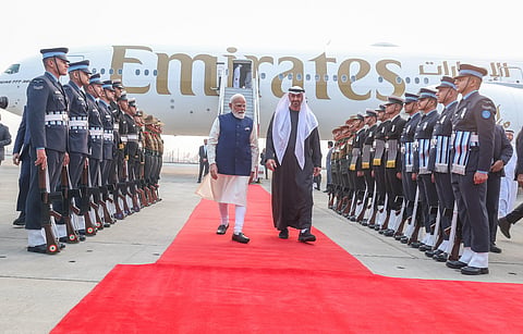 UAE President Sheikh Mohamed bin Zayed called Modi on his birthday as the leaders discussed West Asia, bilateral ties and India’s BRICS Presidency | File image/ANI