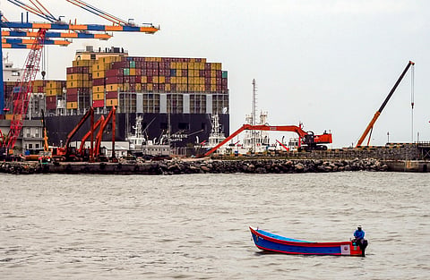 Malta-flagged container ship MSC Trieste arrives at Vizhinjam International Seaport, in Thiruvananthapuram, Kerala | Representational image/PTI