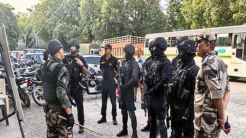 The deployment had formed part of strengthened security arrangements at the testing agency’s new premises in New Delhi