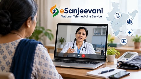 eSanjeevani has recorded 50,00,92,730 teleconsultations across 36 states and Union territories | Representational image/AI generated