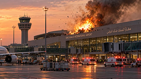 A fresh attack on Riyadh airport has disrupted air traffic, with airlines cancelling flights as Saudi Arabia faces repeated strikes amid the widening regional conflict | Representational image