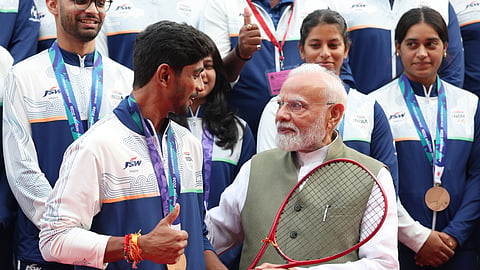Modi says India is emerging as a credible host for international sporting events, urges medal-winners to mentor young talent