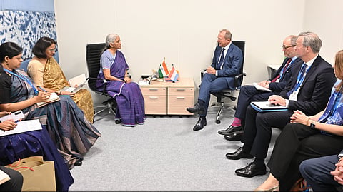 Finance Minister also met Bhutanese counterpart to discuss energy, trade, connectivity, GIFT City and rupee-based payment settlements