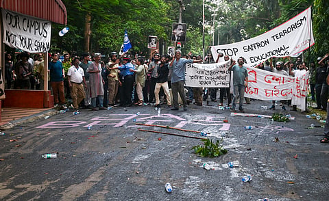 SRFTI has rusticated six students over alleged assault and vandalism as an agitation over CCTV installation and campus security entered its 18th day | PTI