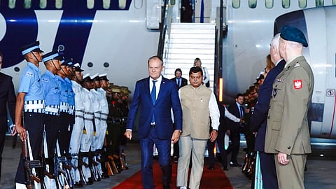 Tusk accompanied by finance minister and business delegation, will also visit Bengaluru for meetings with Karnataka's leadership