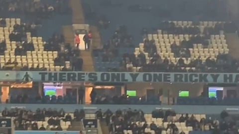 Manchester City see low attendance at the Etihad despite a 5-1 win over AEK Athens in the Champions League | X