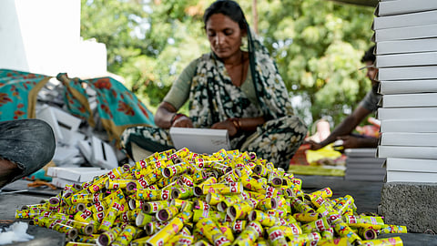 Green-labelled firecrackers flood Delhi markets as pollution concerns mount ahead of Diwali | PTI