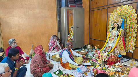 Suvendu Adhikari attends Lakshmi Puja at a traders' event and takes aim at the Left in Bengal | X