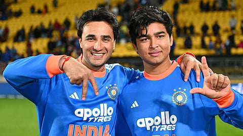 Vaibhav Sooryavanshi struck 45 off 19 deliveries as the opening pair powered India to a record 118 runs in the first six overs