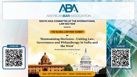 ABA India Conference 2024- THE GLOBAL LAWYERS' SUMMIT
on 'Harmonising Horizons - Uniting Law,
Governance and Philanthropy in India and the West'