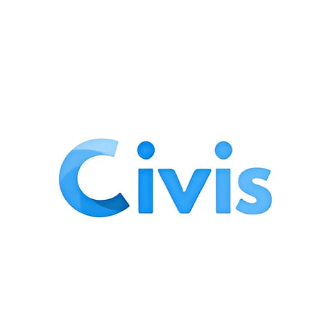 Civis logo with gradient blue C and sleek design