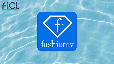 FICL and FashionTV logos over a water background