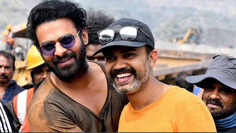 Prabhas and Prashanth Neel on the sets of Salaar