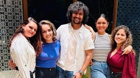 Mrunal Thakur with Nani