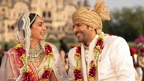 Kiara Advani and Kartik Aaryan in Satyaprem Ki Katha