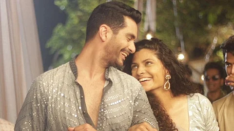 Angad Bedi and Saiyami Kher in Ghoomer