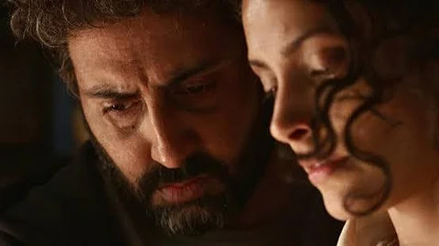 Abhishek Bachchan and Saiyami Kher in Ghoomer