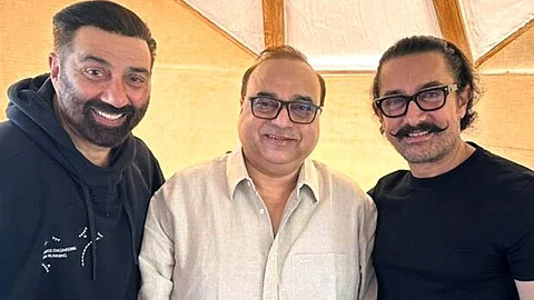 Sunny Deol Rajkumar Santosshi and Aamir Khan