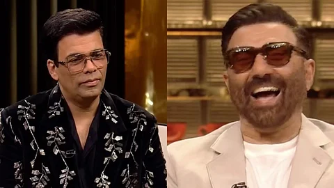 Karan Johar and Sunny Deol in Koffee With Karan 8