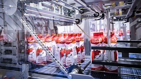 Sidel experts worked in close collaboration with COVAP from bottle design to line start-up