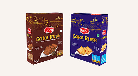Bonn Group has launched the cake rusk in chocolate and plain flavors