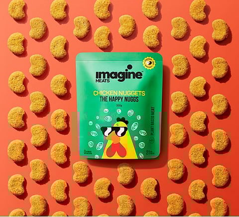 Imagine Meats chicken nuggets, The Happy Nugs