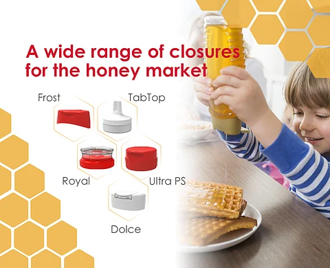 Aptar offers a wide range of closures for clean & enjoyable honey dispensing