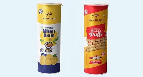 Roasted Millet Balls and Puffs Canister - Gluten free and high in fiber