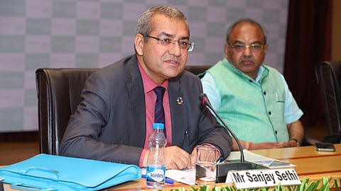 Sanjay Sethi, executive director at PBFIA giving speech on plant based proteins at BioAg Asia Expo 2022