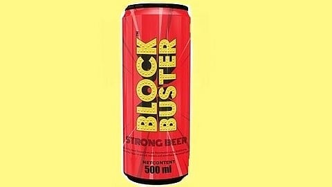 BlockBuster strong beer can