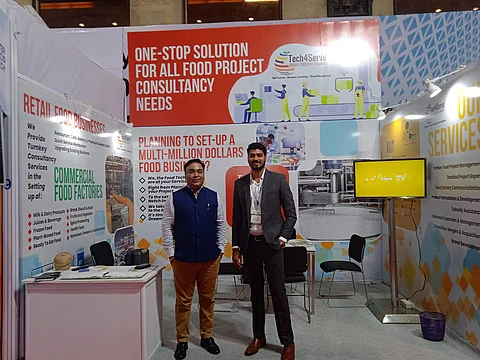 Hitesh Tripathi, chief executive officer, Tech4Serve (left)