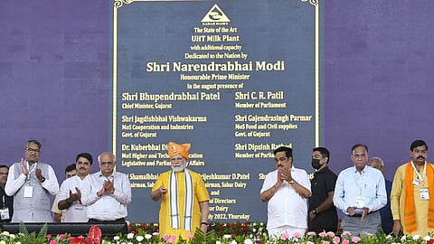 PM inaugurates & lays the foundation stone of multiple projects worth more than Rs 1,000 crores at Sabar Dairy