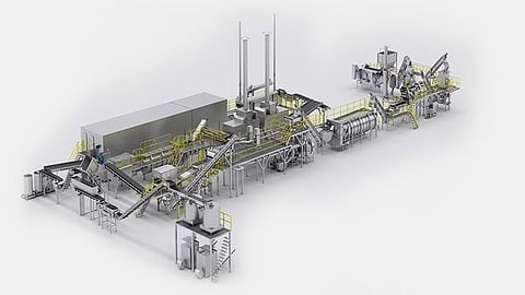 Frozen french fries processing