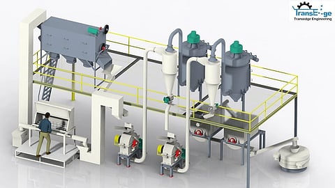 Fully automatic spice processing plant