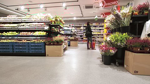 Silikal floor for supermarket